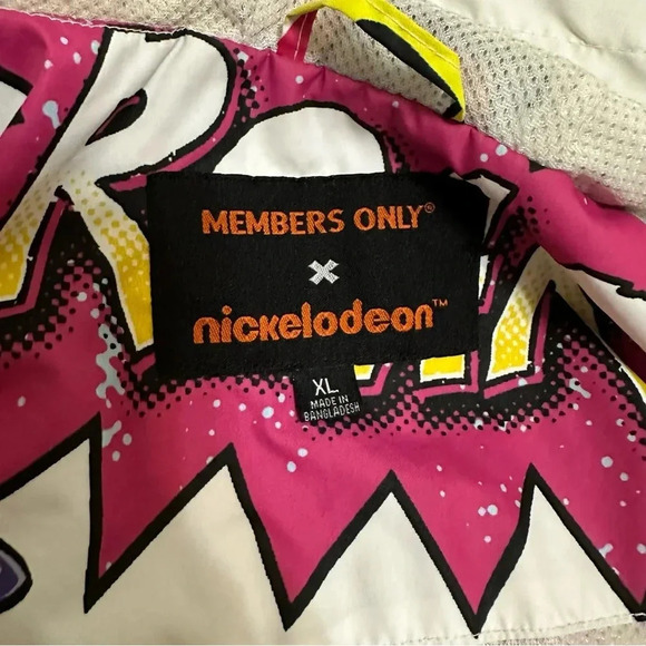 Members Only X Nickelodeon 90s throw back Windbreaker Size XL - Picture 4 of 8